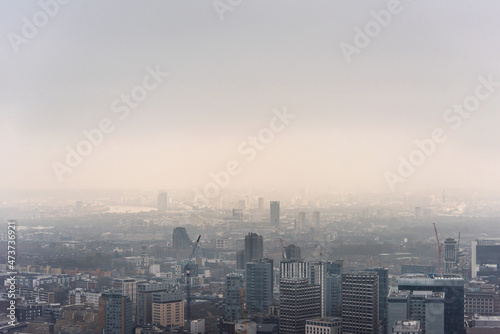 Wallpaper Mural London skyline covered in fog Torontodigital.ca