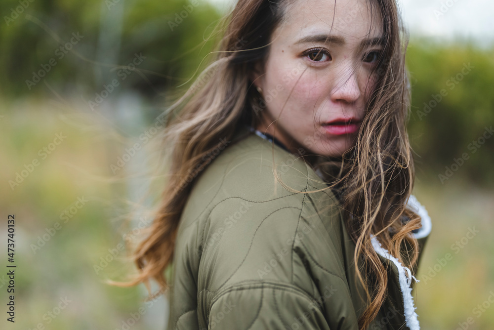 冬の女性ひとり旅 冬の女性ひとり旅