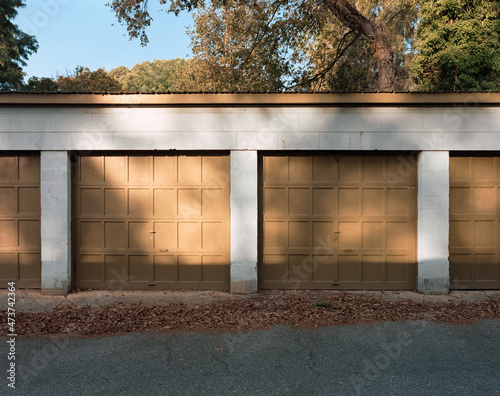 Tan Colored Garage Doors photo