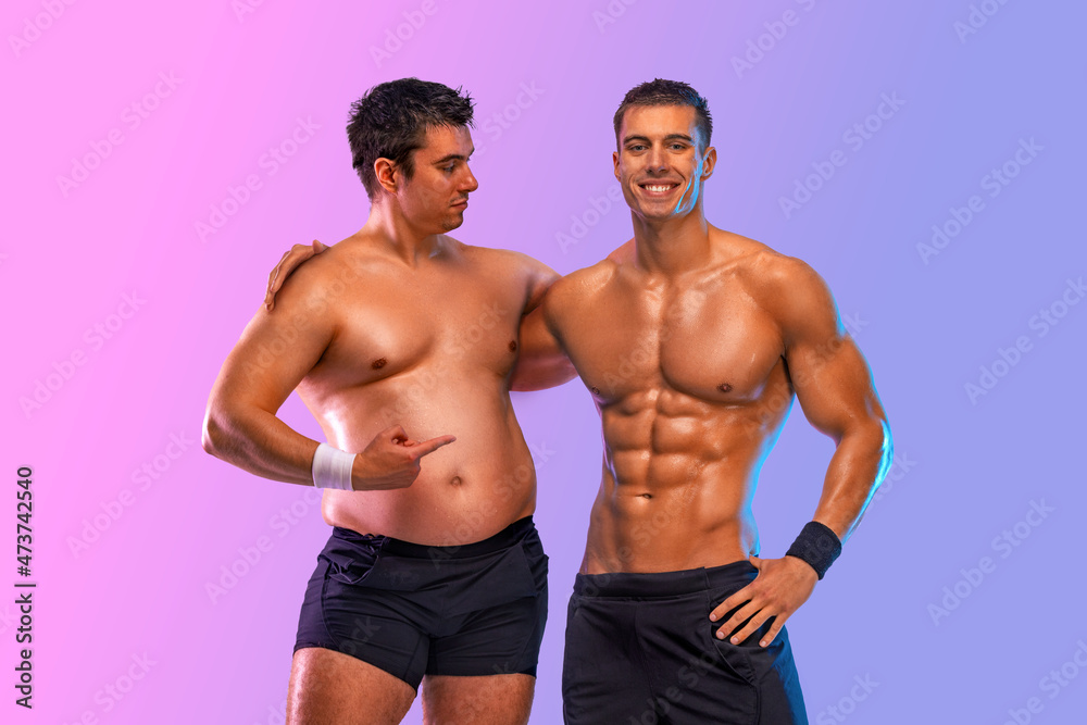 Awesome Before and After Weight Loss fitness Transformation. The man