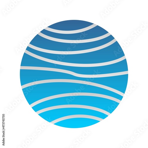 Uranus Flat Gradient Vector Icon Design