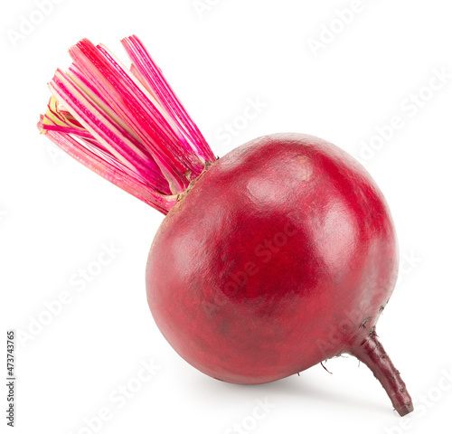 beetroot isolated on white background. clipping path