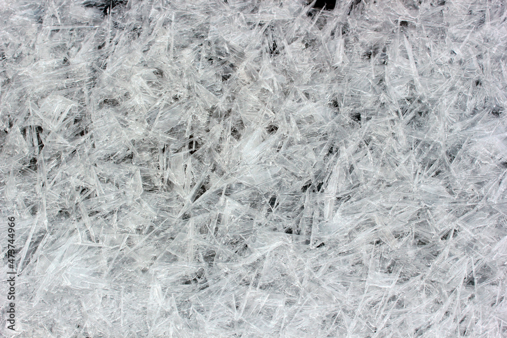 Fototapeta premium Ice cover seamless texture abstract background