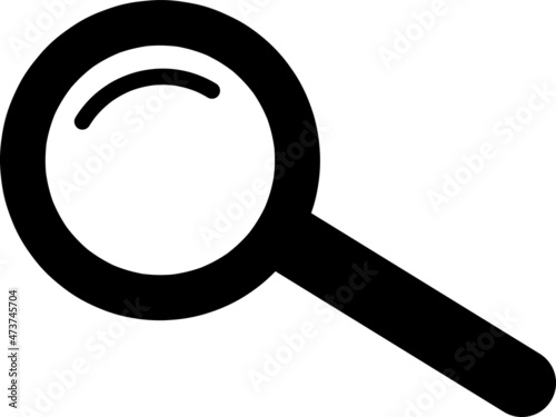 Search icon. Magnifying glass icon, vector magnifier or loupe sign..eps