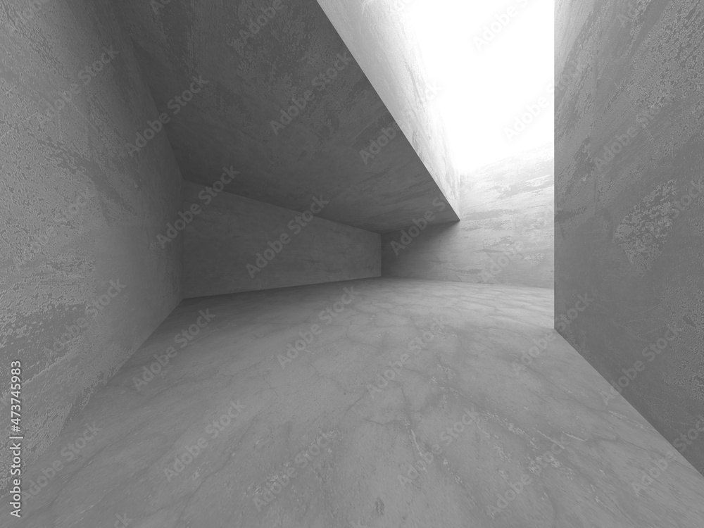 Abstract architecture interior background. Empty concrete room Abstract architecture interior background. Empty concrete room