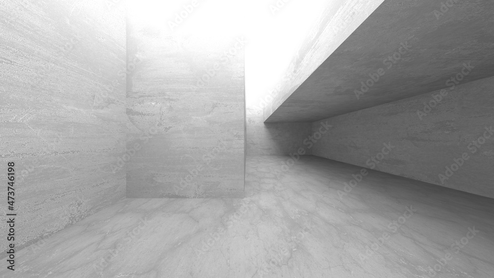 Dark Concrete Wall Architecture. Empty Room Dark Concrete Wall Architecture. Empty Room