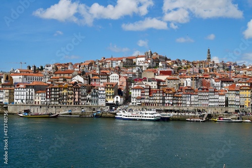 Panoramic view of colorful old town of Porto with river Douro. © Maleo Photography