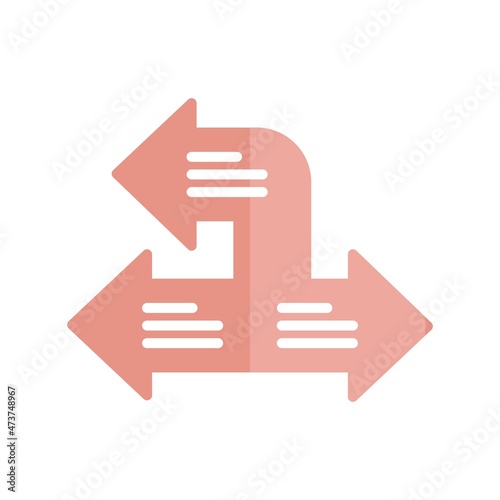 Arrows  Flat Light Vector Icon Design