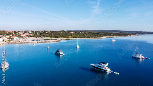 Aerial view of Croatian island Silba western side © _jure