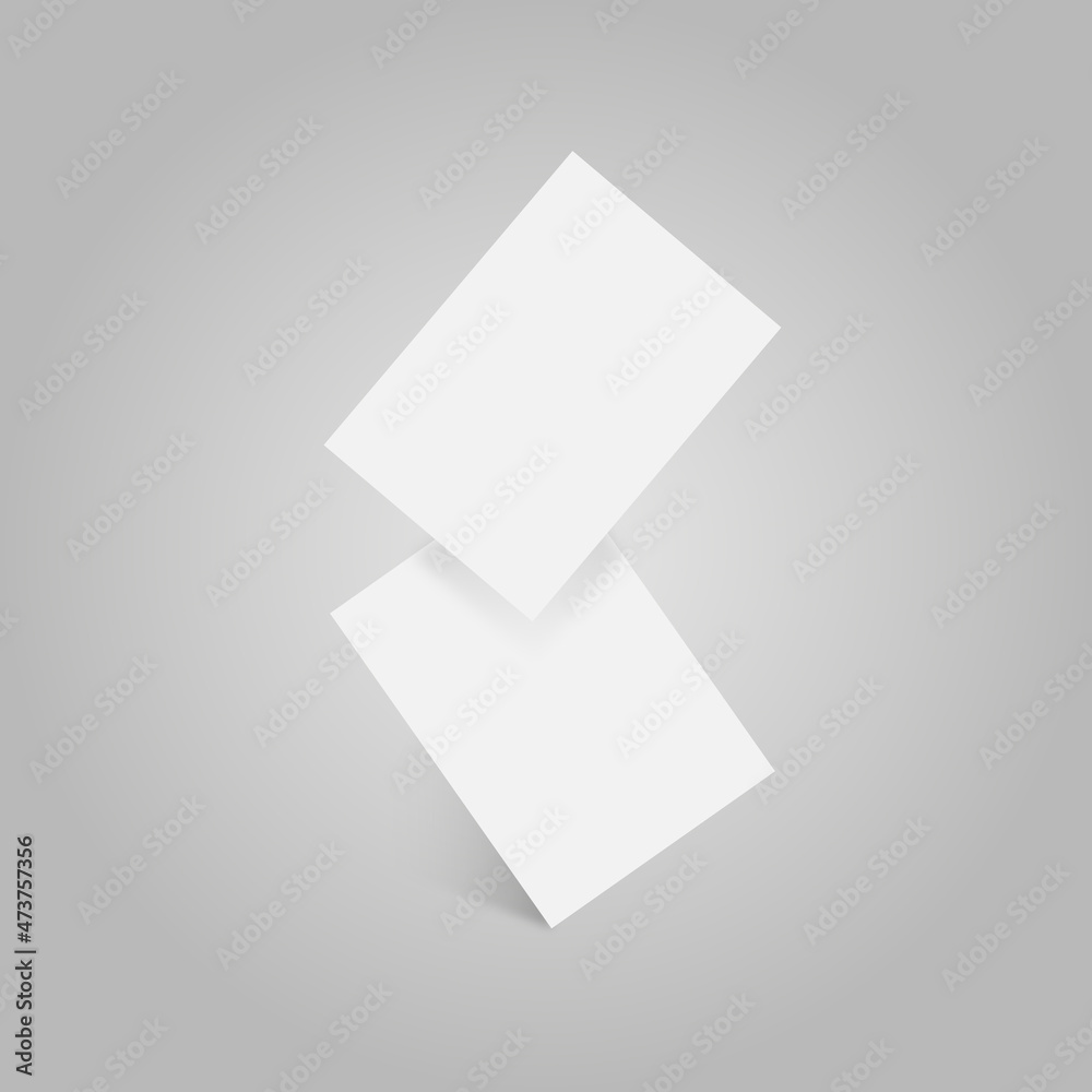 A4 Paper 3D Rendering Mockup with Shadow.A4 3D Illustration. A4 Paper 3D Rendering Mockup with Shadow.A4 3D Illustration.
