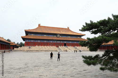 Architectural scenery of Beijing working people's Cultural Palace, China photo