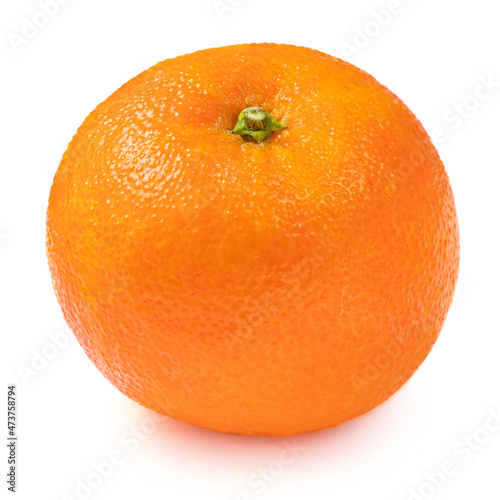 Mandarine orange fruits or tangerines isolated on white background. Fresh mandarine close up