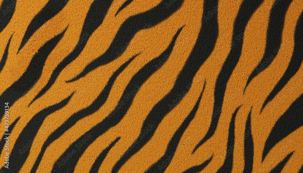 虎の毛皮のような背景グラフィック(3D イラストレーション) 虎の毛皮のような背景グラフィック(3D イラストレーション)