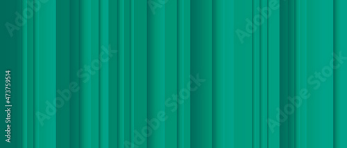 Green background with stripes and gradient lines texture. Template for wallpaper or web screensaver, beautiful emerald textile pattern.