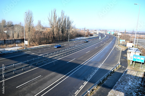 landscape, highway between major cities in Ukraine