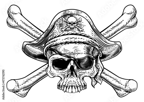 Pirate Skull Crossbones Skeleton Grim Reaper