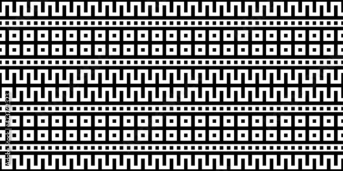 Seamless pattern, ancient ethnic pattern, vector design	
