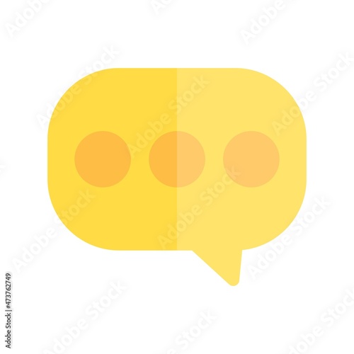 Chat Flat Light Vector Icon Design