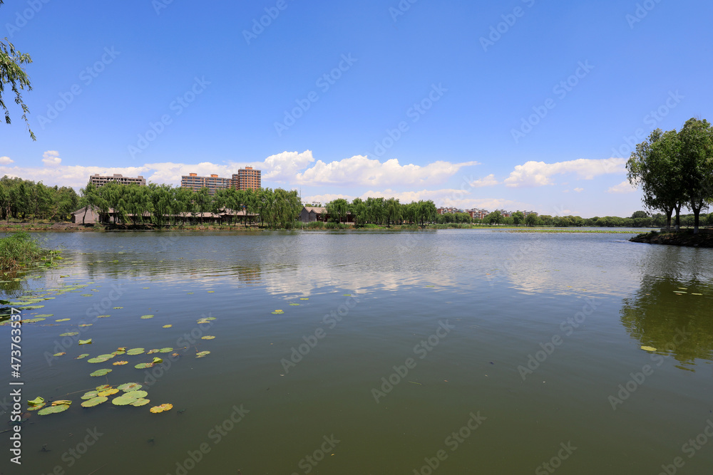Waterfront City architectural scenery, North China Waterfront City architectural scenery, North China