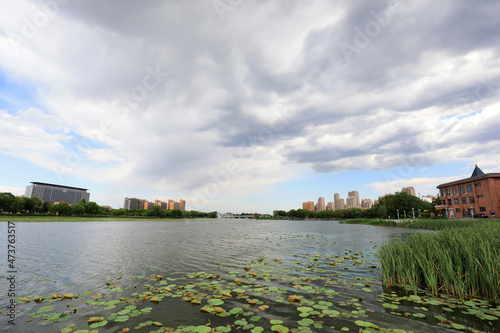 Waterfront City architectural scenery, North China