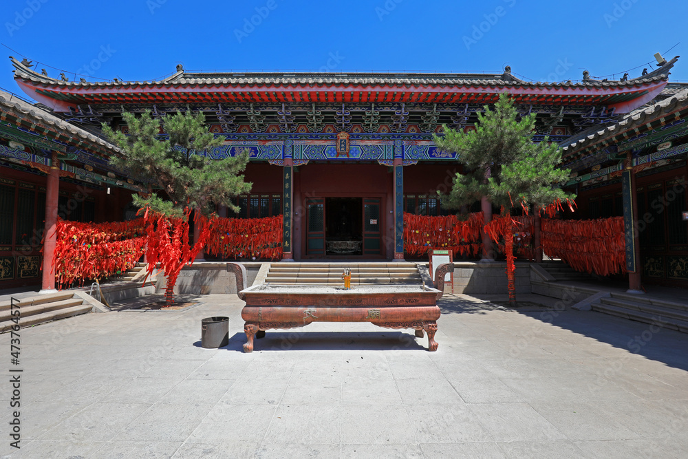 Obraz premium Chinese classical temple architectural landscape, North China