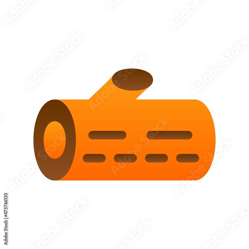 Wood Flat Gradient Vector Icon Design