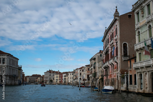 water gondola venice on canals in italy