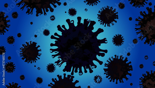 Coronavirus outbreak and coronaviruses influenza background.