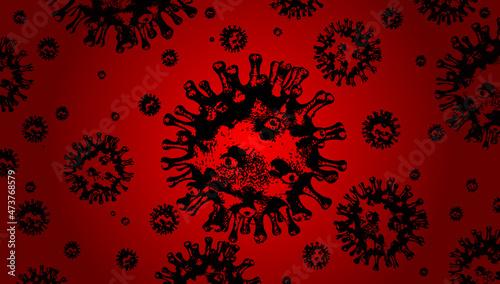 Coronavirus outbreak and coronaviruses influenza background.