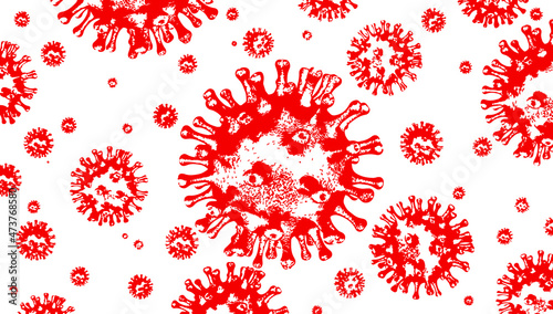 Coronavirus outbreak and coronaviruses influenza background.