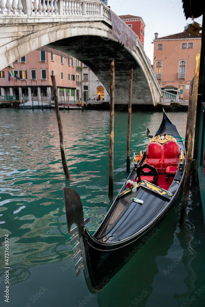 romantic gondola in venice