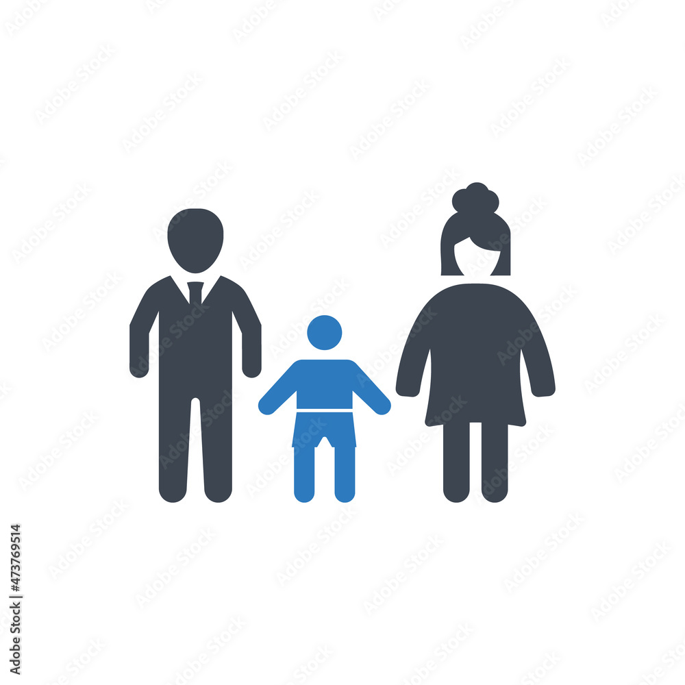 Family group insurance icon Family group insurance icon