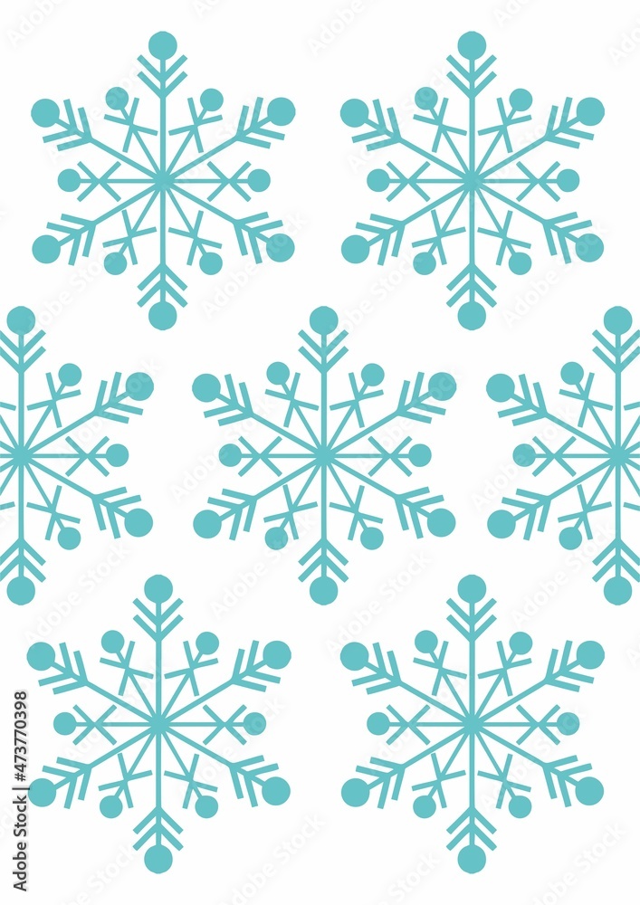 tablecloth-like background with repeating cold temperature symbols or snowflakes