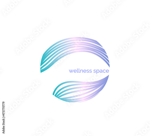 wellness space logo for business, company, logo for psychologists, psychotherapists, health centers, yoga clubs, logo for coaching company