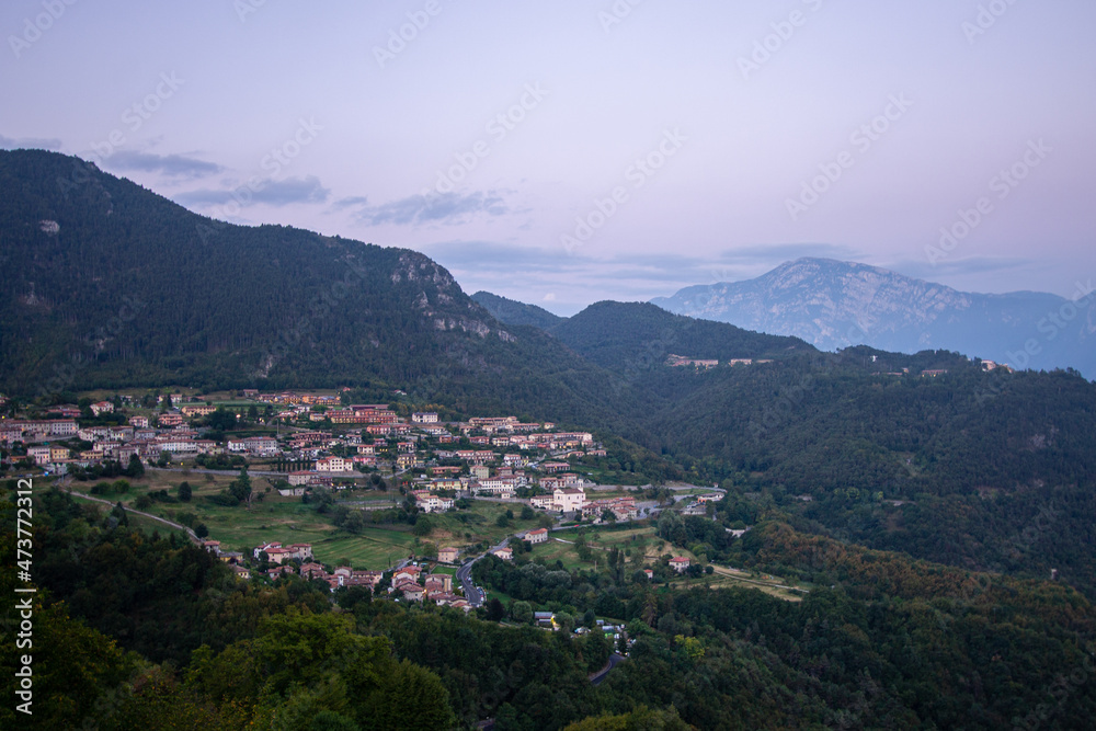view of the city of the mountains