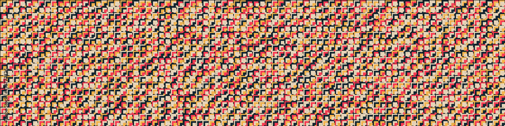 Fototapeta premium Abstract Geometric Pattern generative computational art illustration