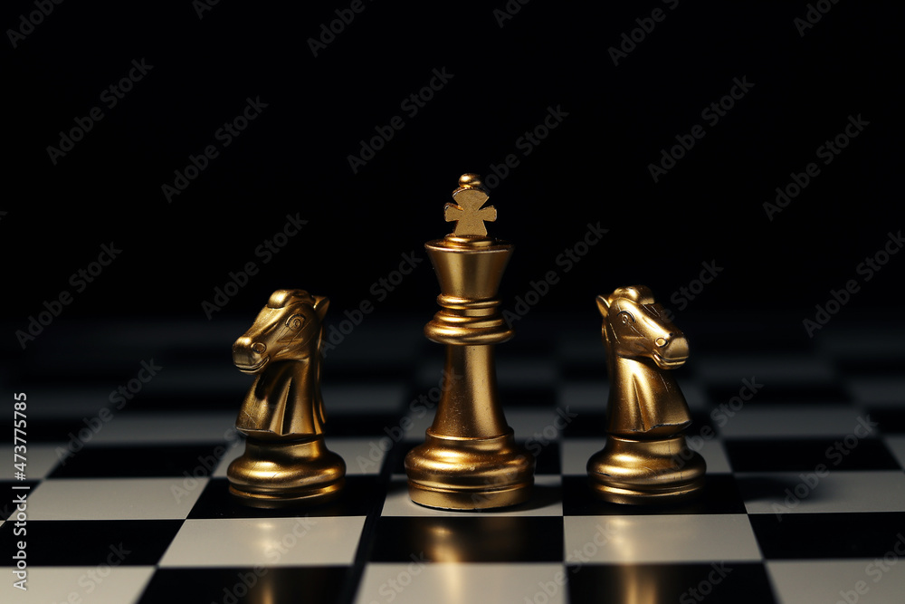 Brainstorming business strategy chess board game. business leader concept Brainstorming business strategy chess board game. business leader concept