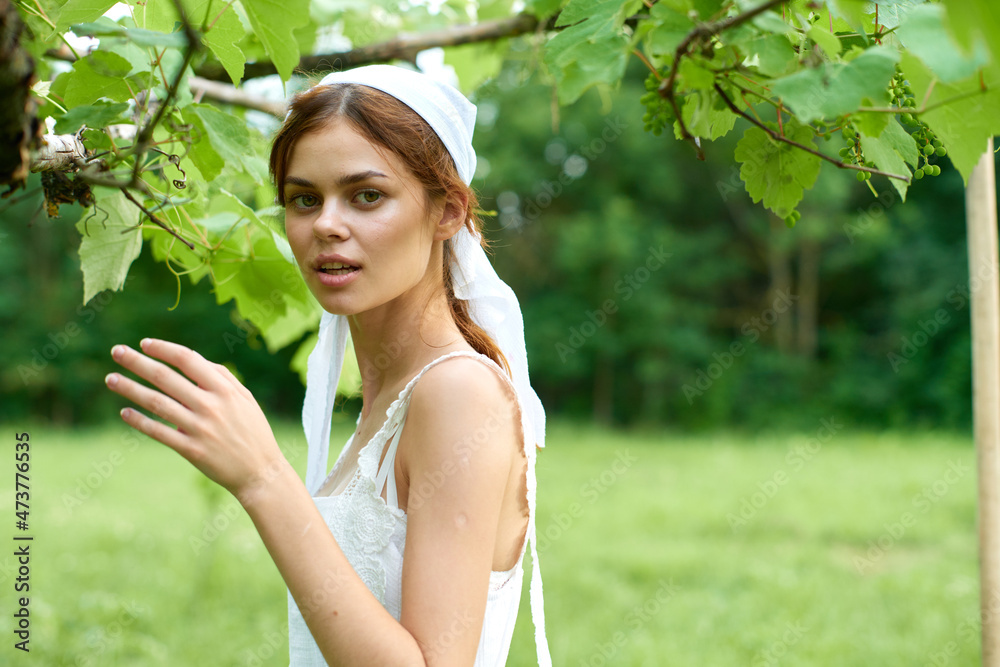 woman outdoors in garden countryside ecology nature woman outdoors in garden countryside ecology nature