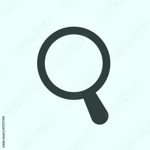 search icon, flat vector graphic on isolated background. - Vector