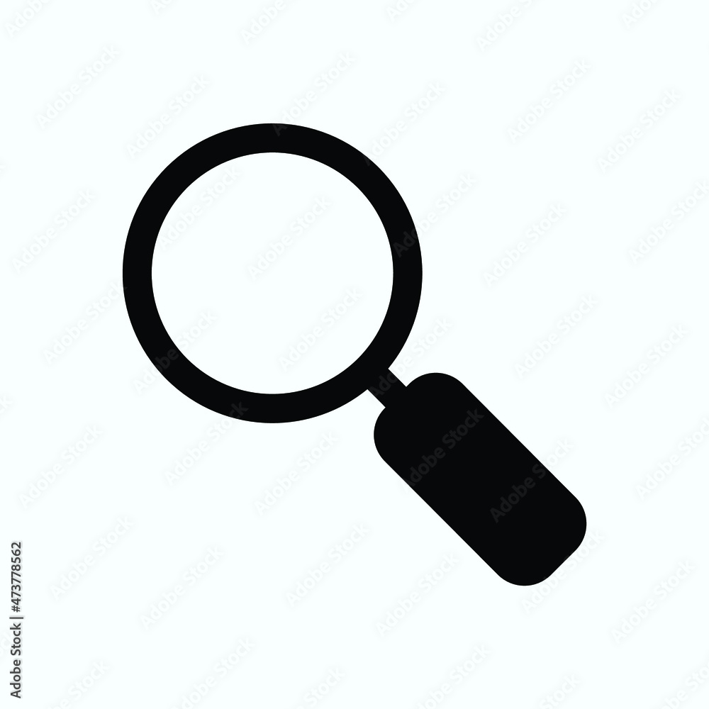 search icon, flat vector graphic on isolated background. - Vector search icon, flat vector graphic on isolated background. - Vector