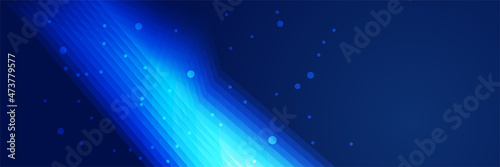 Bright navy blue dynamic abstract vector background with diagonal lines. Trendy classic color of 2022. 3d cover of business presentation banner for sale event night party. Fast moving soft shadow dots