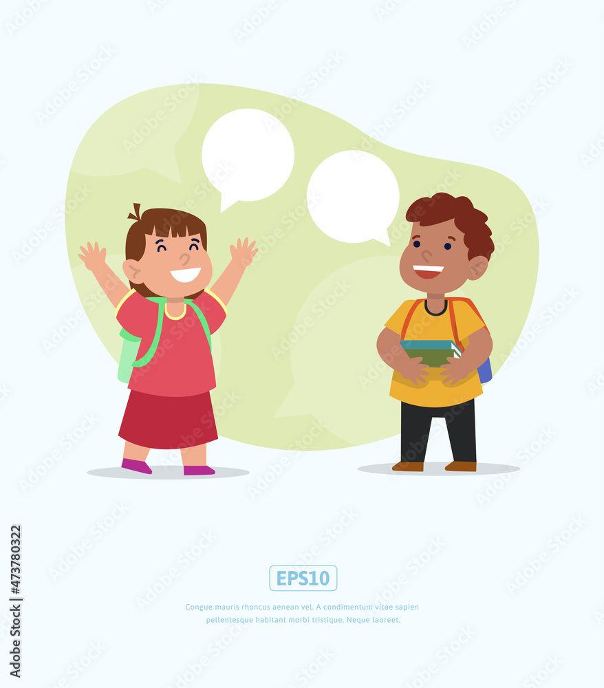 Flat Illustration back to school Flat Illustration back to school