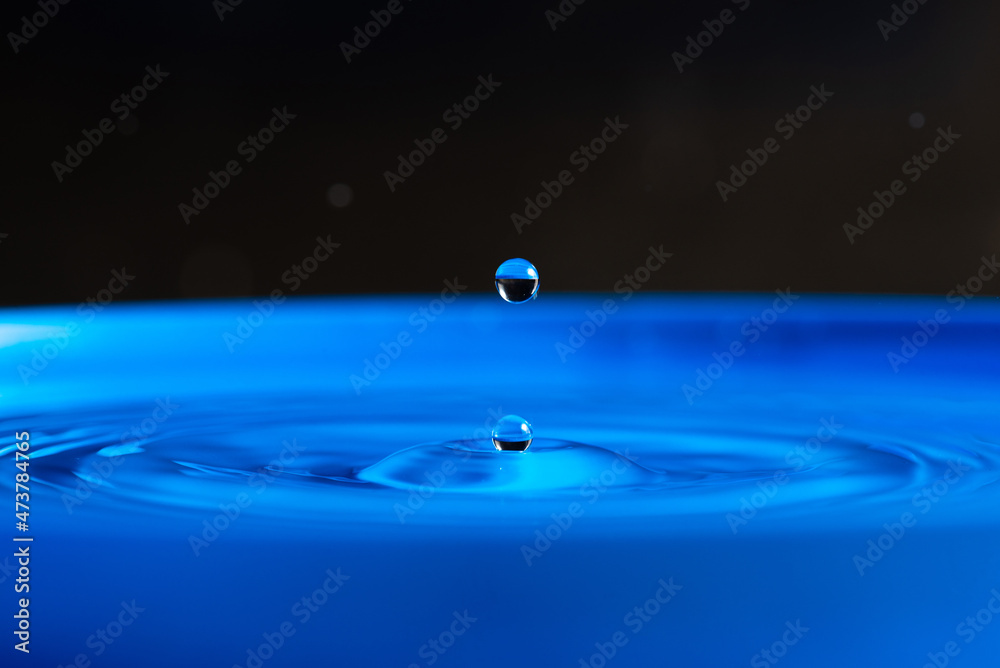 Drop, a beautiful drop of water falling with beautiful shape, Selective focus. Drop, a beautiful drop of water falling with beautiful shape, Selective focus.
