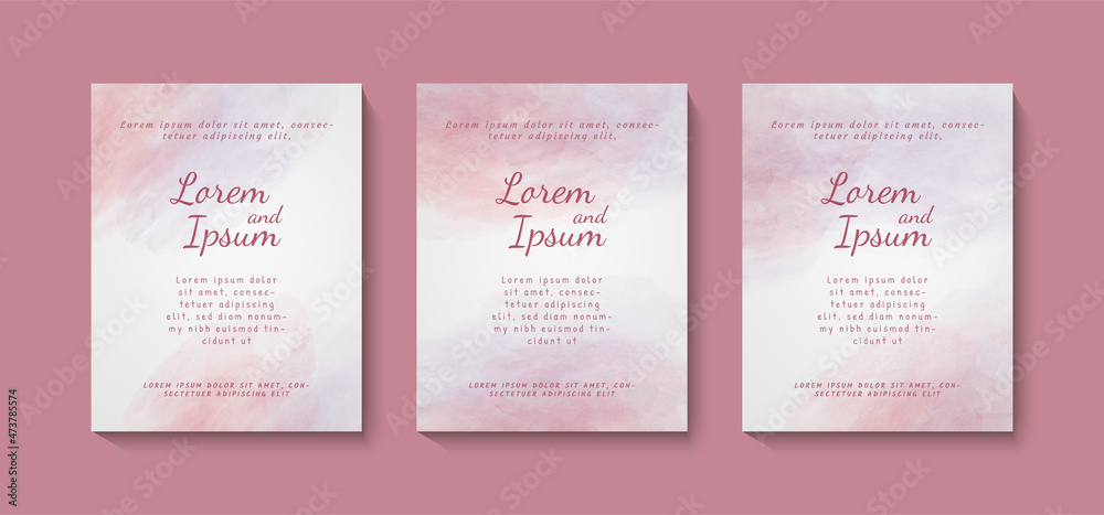 Abstract pink watercolor vector background for graphic design, Suitable for various background design, template, banner, poster, presentation, etc.