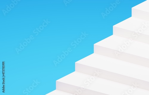 3D素材_シンプルな階段