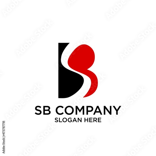 abstract logo initials S & B © nur