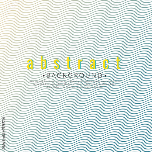 Wave line background. Abstract geometric gradient color waves banner pattern. Minimalist style wallpaper. .