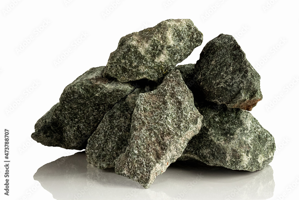 Stones, fragments of jadeite