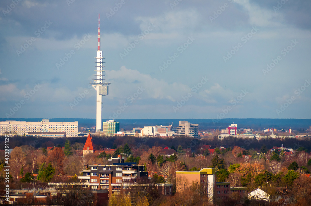 Obraz premium Ein Blick von Hannover Kronsberg