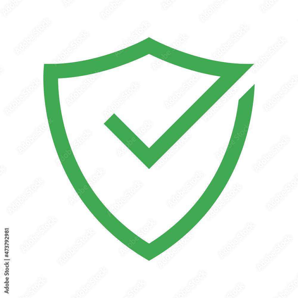 shield with checkmark vector icon shield with checkmark vector icon